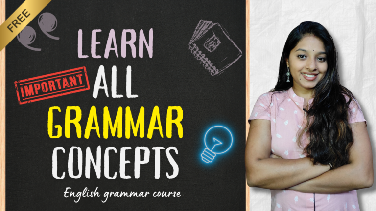 English Grammar Course – Limited seats